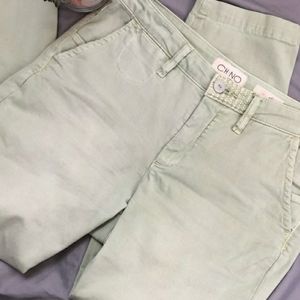 Chino by Anthropologie Slim Ankle Pants 26 Green